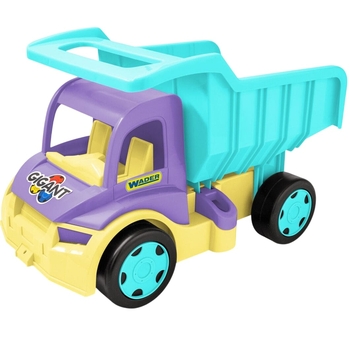 Грузовик-самосвал Wader Gigant, 55 см, бирюзовый с фиолетовым (65023) - Pampik