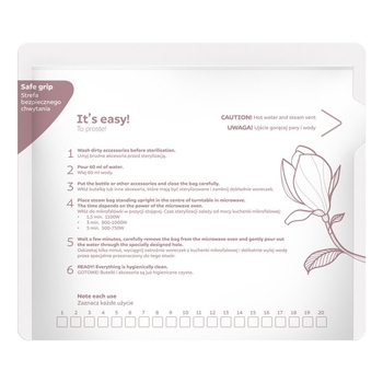 Пакети для стерилізації в мікрохвильовці Canpol babies (70/002) - Pampik - 6