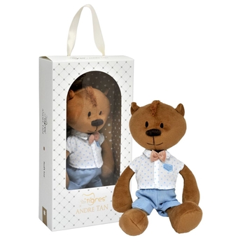 М'яка іграшка Tigres Ведмедик Адріан, 40 см, коричневий (ВЕ-0215) - Pampik