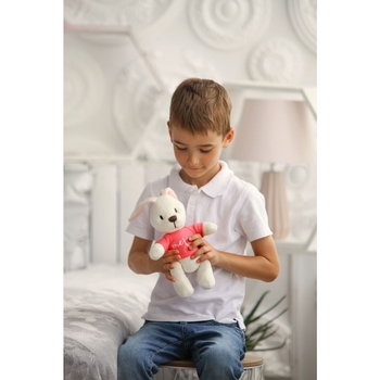 М'яка іграшка Tigres Зайчик Джессі Merci, 25 см, молочний (ЗА-0059) - Pampik - 2