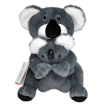 Іграшка Tigres Коала з дитинчатою, 22 см, сірий з білим (ІГ-0145) - Pampik