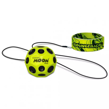 Мяч-прыгун на резинке Waboba Space Bounceback, желтый (33002) - Pampik - 2