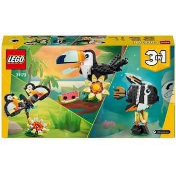 Конструктор LEGO Creator Дикие животные Тропический тукан, 225 деталей (31173) - Pampik