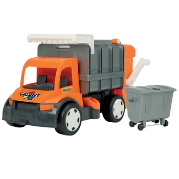 Сміттєвоз Wader Gigant, 65 см, помаранчевий з сірим (67016) - Pampik