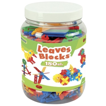 Конструктор Wader Листочки, маленька банка, 180 ел. (41920) - Pampik