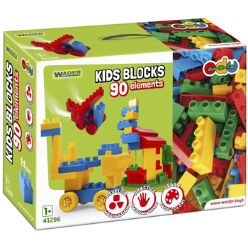 Конструктор Wader Kids Blocks, 90 эл. (41296) - Pampik