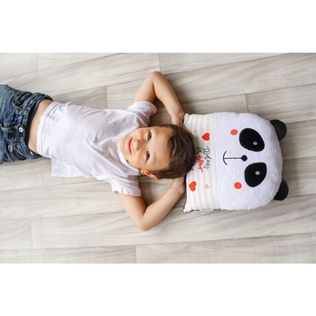 Мягкая игрушка-подушка Tigres Панда Today is your day, 32х32х10 см (ПД-0301) - Pampik - 5