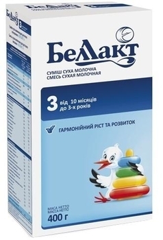 Суха молочна суміш Беллакт 3, 400 г - Pampik