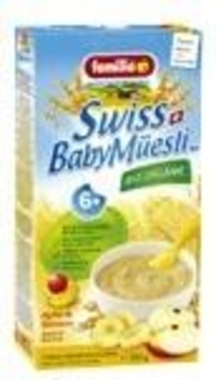 Мюслі Familia Swiss з фруктами Яблуко-банан, від 6 місяців - Pampik