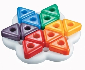 Мозаїка Quercetti Геометрія Трикутники, 12 фішок - Pampik