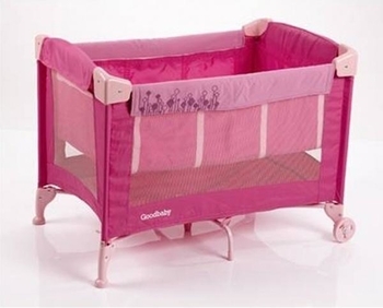 Манеж дитячий Geoby H1110, рожевий - Pampik