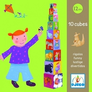 Пірамідка Djeco Забавні кубики - Pampik