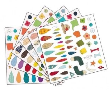 Набір наклейок для аплікації Djeco Створи тварина - Pampik - 2