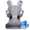 Рюкзак-кенгуру Babybjorn Baby Carrier One Little grey seal Cotton Mix, светло-серый (93072) - Pampik