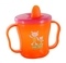 Поїльник з ручками і складним носиком Baby Team, 180 мл, помаранчевий (5002) - Pampik