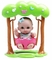Пупс JC Toys Бібі на гойдалці, 22 см (JC16964-1) - Pampik