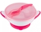 Мисочка BabyOno з присоскою та ложечкою, рожевий (1063/03) - Pampik