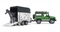 Джип Bruder Land Rover Defender, с прицепом для перевозки лошадей (02592) - Pampik - 2