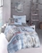 Комплект постельного белья Luoca Patisca Ranforce Ship, ранфорс, 220х160 см, голубой с серым (10434) - Pampik
