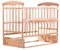 Детская кроватка Наталка ОСМО, с маятником, ольха светлая (60802) - Pampik