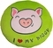 Подушка Tigres I love my piggy (ПД-0253) - Pampik