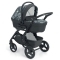 Універсальна коляска 3 в 1 CAM Dinamico Up Smart, сірий з чорним (897T/V90/990/819K) - Pampik