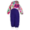 Комбинезон Huppa Golden Light Blue Pattern/Lilac, полиэстер, р.98, фиолетовый с синим (36080010-90406-098) - Pampik