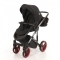 Універсальна коляска 2 в 1 Junama Diamond S-line 01, чорний з червоним (JD-SL-01) - Pampik - 9