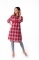 Сорочка-плаття Milk and the City Шотландка, S, червоний (MC-0101) - Pampik - 9