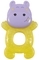 Прорізувач для зубів Lindo Бегемотик, латексний, жовтий з бузковим (РК 069 жел) - Pampik