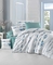 Комплект постельного белья LightHouse Ranforce Tuana, ранфорс, 220х160 см, белый с голубым (34830_1,5) - Pampik