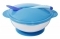 Тарелка на присоске Lindo, с термоложкой, 250 мл, синий (А 50 синий) - Pampik
