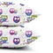 Набір наволочок Cosas Сови, бязь, 60х40 см, білий з фіолетовим, 2 шт. - Pampik - 3