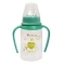 Бутылочка для кормления Курносики, с ручками, с силиконовой соской, от 0 мес., 125 мл, салатовый (7003 сал) - Pampik