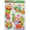 Наклейки для вікон Yes! Fun Сови, гліттер (801093) - Pampik