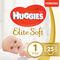 Підгузки на липучках Huggies Elite Soft Newborn 1 (3-5 кг), 25 шт. - Pampik