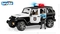 Поліцейський джип Bruder Wrangler Unlimited Rubicon з фігуркою поліцейського, 33 см (02526) - Pampik - 3