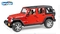 Джип Вruder Wrangler Unlimited Rubicon, красный, 33 см (02525) - Pampik - 6