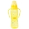 Пляшка для годування Lindo, вигнута, з ручками, із силіконовою соскою, від 3 міс., 250 мл, жовтий (Li 135 жовт) - Pampik
