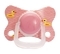 Пустушка силіконова Lindo, кругла, рожевий (LI 406/6-12рож) - Pampik