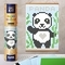Картина за номерами стікерами в тубусі Умняшка Панда (1852) - Pampik - 4
