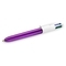 Шариковая ручка BIC 4 Colours Shine Purple автоматическая, 4 в 1, 1 шт. (951351) - Pampik