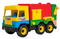 Мусоровоз Tigres Middle truck, желтый с красным (39224) - Pampik