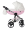 Універсальний візок 2 в 1 Junama Candy 01, білий з рожевим (J-Cy-01) - Pampik - 2