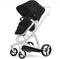 Універсальний візок 2 в 1 Ibebe i-stop 02, чорний на білій рамі (ib-is-02) - Pampik - 3