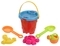 Набор для игры с песком Same Toy Ведерко красное, 6 предметов (909Ut-1) - Pampik