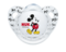 Ортодонтическая силиконовая пустышка Nuk Trendline Disney Mickey, 6-18 мес., красный и белый, 2 шт. (10176212) - Pampik - 2