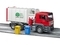 Сміттєвоз Bruder MAN TGS, 1:16, червоний з сірим (3761) - Pampik - 3