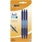 Ручки шариковые BIC Soft Feel Clic Grip, синий, 3 шт. (837396) - Pampik