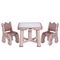 Дитячий функціональний столик і два стільчики Poppet Пудра, рожевий (PP-001P) - Pampik